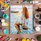 FIXSMITH Stretched Canvas for Painting- 8x10 Inch,Bulk Pack of 8,Primed,100% Cotton,5/8 Inch Profile of Super Value Pack for Acrylics,Oils & Other Painting Media