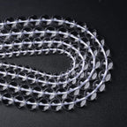 90pcs 4mm AAAAA Natural Clear White Crystal Quartz Beads Round Loose Spacer Beads for Jewelry Making DIY Bracelets Crystal Energy Healing Power Stone 15 Inch(Clear White Crystal Quartz, 4mm)
