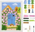 clberni Punch Needle Kit, Punch Needle Embroidery kit, Needlepoint Kits for Adults