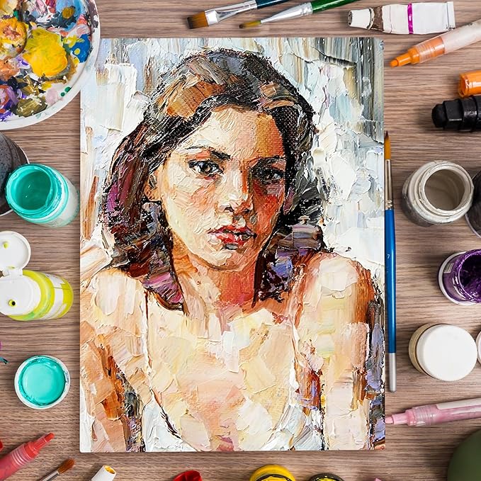 FIXSMITH Stretched White Blank Canvas - 36x48 Inch, 2 Pack,Primed Large Canvas,100% Cotton,5/8 Inch Profile of Super Value Pack for Acrylics,Oils & Other Painting Media