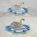 New brothread 4 Silver Metallic Embroidery Machine Thread Kit 500M (550Y) Each Spool for Computerized Embroidery and Decorative Sewing