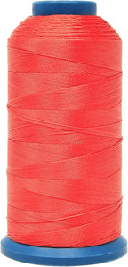 Mandala Crafts Bonded Nylon Thread Coral Heavy Duty Sewing Thread - 1500 YDs Size 69 210D T70 Tex 70 Thread for Leather Jeans Weaving Outdoor Marine Upholstery