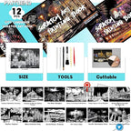 Scratch Art Book for Adults-Landmark Building Scratch Art|Scratch Painting Paper Craft Kit|Creative Foil Engraving Art Set|Scratch City Series Books for Travel Lovers,Craft Lovers(New City 3)