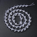 AAAAA Natural Clear White Crystal Quartz Beads Round Loose Spacer Beads for Jewelry Making DIY Bracelets Crystal Energy Healing Power Stone 45pcs 8mm 15 Inch