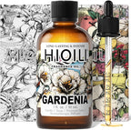 HIQILI Gardenia Fragrance Oil for DIY Candle, Soap & Perfume Making, Add to Essential Oil Diffuser, Body Wash, Long-Lasting - 1 Fl Oz