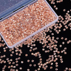 1100PCS 4mm Bicone Crystal Glass Beads for Jewelry Making, Sparkling Mini Beads for Suncatchers, DIY Bracelets & Craft Projects (Pink)