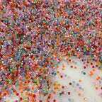 1200PCS 3mm Bicone Crystal Glass Beads for Jewelry Making, Sparkling Mini Beads for Suncatchers, DIY Bracelets & Craft Projects (Multicolored)