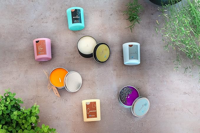 SoftOwl Premium Soy Candle Making Kit with Electric Melter - Soy Wax, Big 7oz Jars & Tins, 7 Pleasant Scents, Color Dyes & More - Perfect as Home Decorations - DIY Starter Scented Candles Making Kit