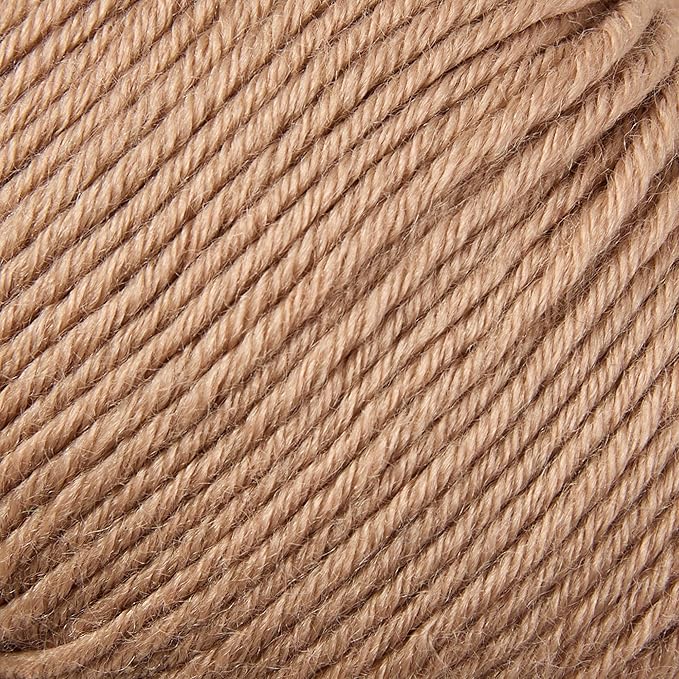 Merino Wool Yarn, 12-Ply Luxurious and Soft Yarn for Hand Knitting & Crocheting, 1.76 OZ/50g, 120 yds/110 Meters(Camle,6Balls)