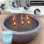 NICEME Black Customized Powder Candle Making Kit, 26Oz Refillable Beaded Wax Sand DIY Pearled Candle All Natural Reusable Candle Making Self Extinguish with 30PCS Wicks 2PCS Centering Devices