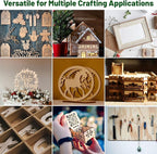 10 Pack Basswood Sheets - 12 x 12 x 1/8 Inch (3mm) Premium Plywood Sheets Unfinished Wood Boards for Crafts - Laser Cutting, Engraving, Wood Burning & Architectural Models with Smooth Surface