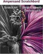 Ampersand Art Supply Scratch Art Panel: Museum Series Scratchbord, 1/8 Inch Flat Profile, 8" x 10" (Pack of 5)