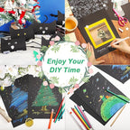 100 Sheets Black Cardstock - 8.5 X 11 Inches Art Crafts Construction Paper, 92lb/250gsm Heavy Weight Thick Card Stock Paper for Printer, DIY Cards Making, Invitations, Scrapbooking UAP24BK100